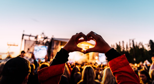 An audience at a concert