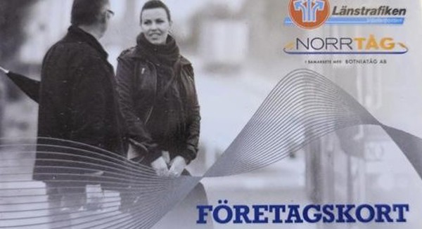 Länstrafikens gamla busskort för företag