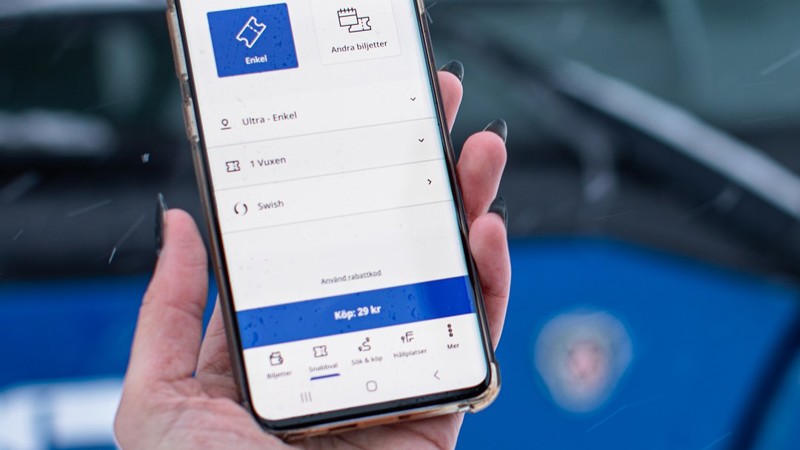 Länstrafikens mobilapp