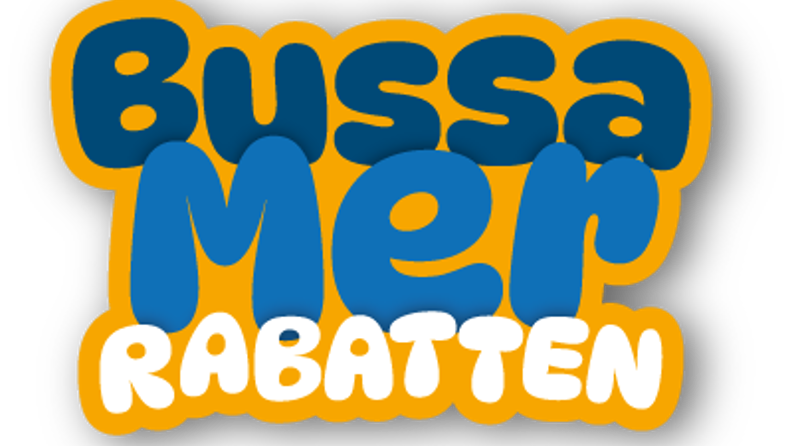 Logotype for the Bussa Mer Discount