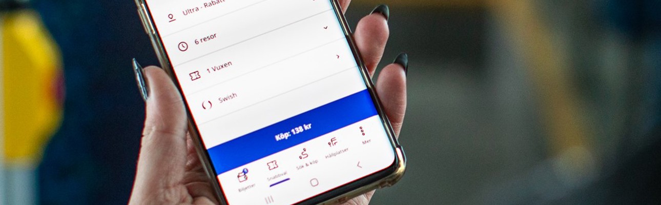 Länstrafiken's mobile app